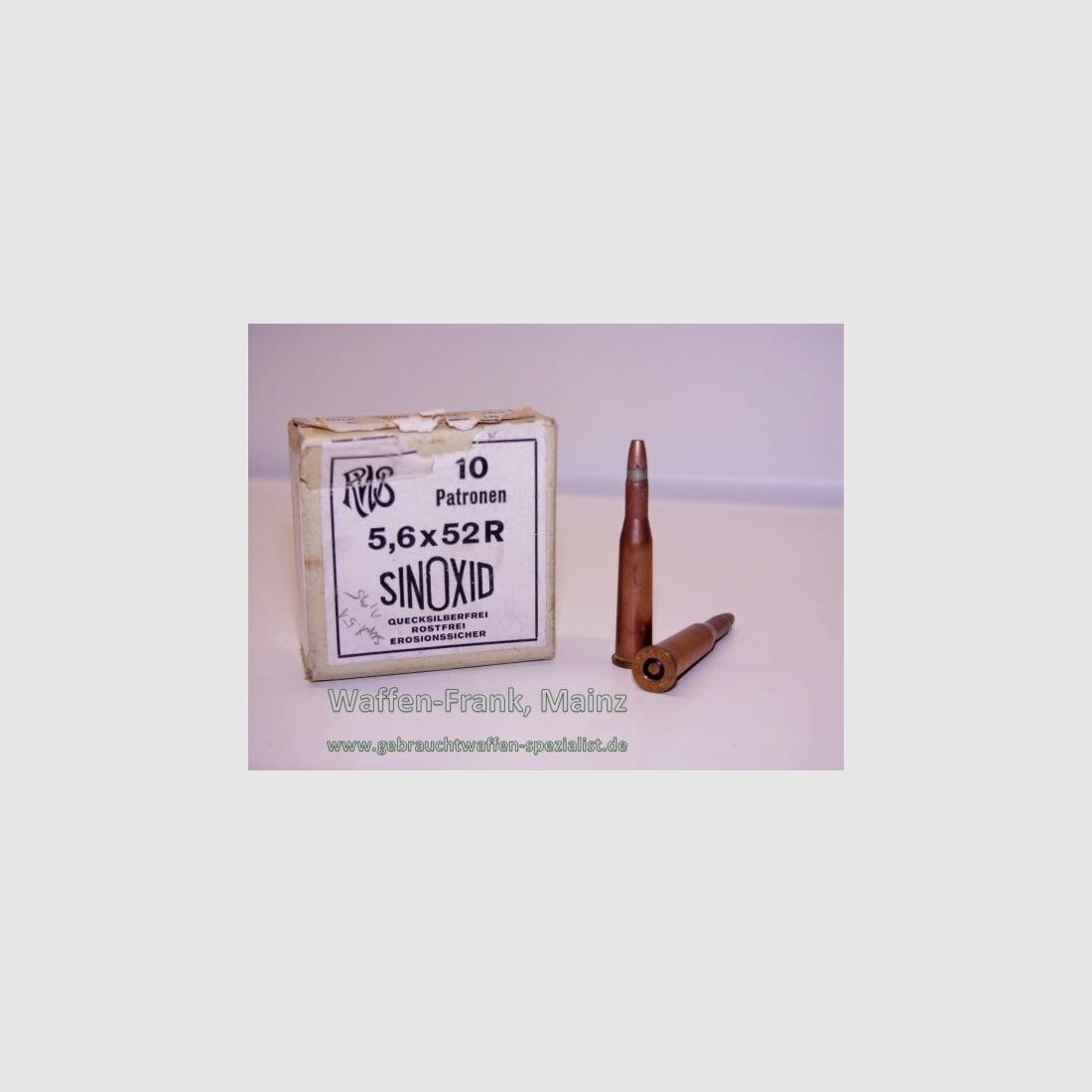 RWS (WZd.Fa.Rottweil) D-Mantelgeschoss 3,65 g 5,6x52R