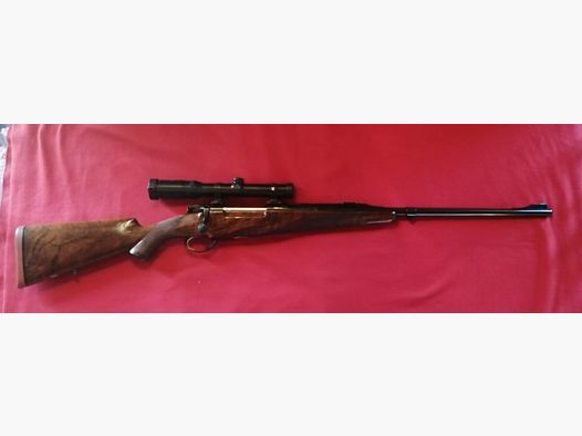 Concari Luxus cal. 375 HH inciso riporti in oro attacchi a piè di Porco ottica Schmidt Bender 1,25-4x 20 tacche di mira canna 60 cm sparato solo colpi x taratura