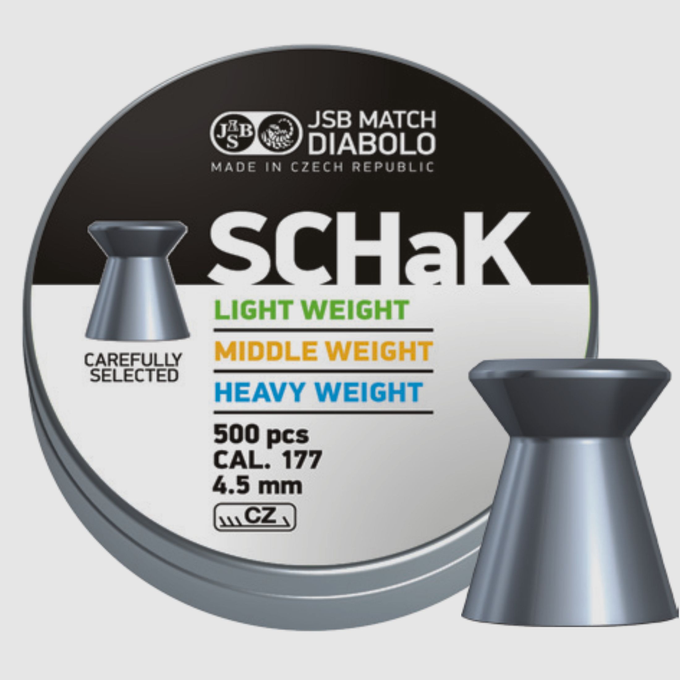 JSB SCHaK, Kal. 4,5mm, 0,52g,
