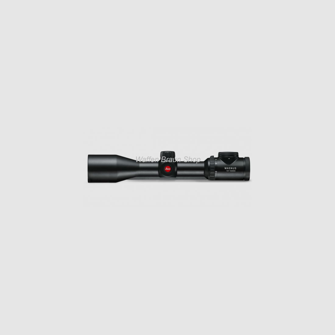Leica Magnus 1.8–12 x 50 i (L-4a), mit Schiene -Ausstellungsgerät u. Ausverkaufsartikel-