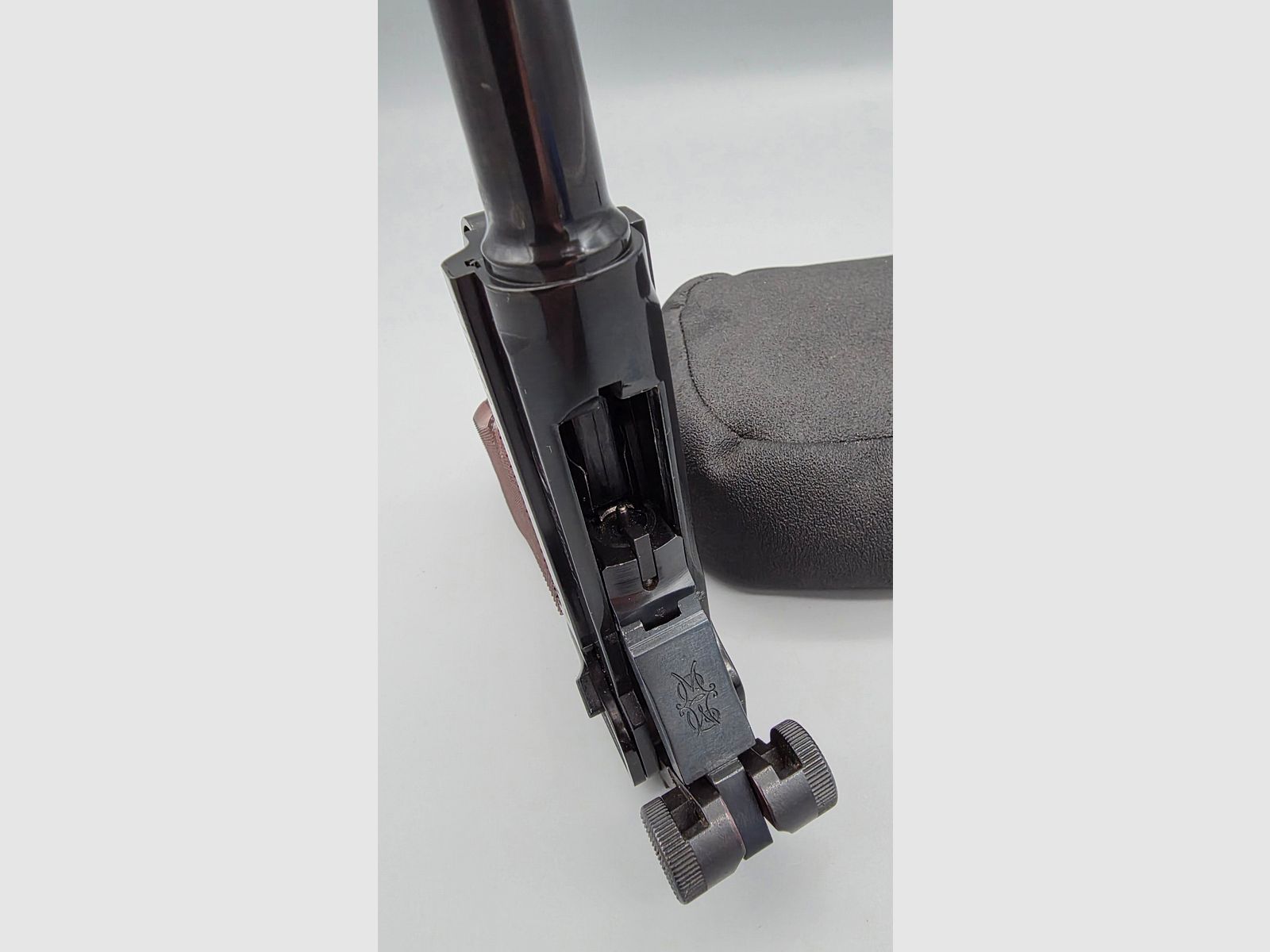 Erma Mod. KGP 690 Estado de colección 8mmK P08 pistola de fogueo PTB 402 SRS rara KGP690