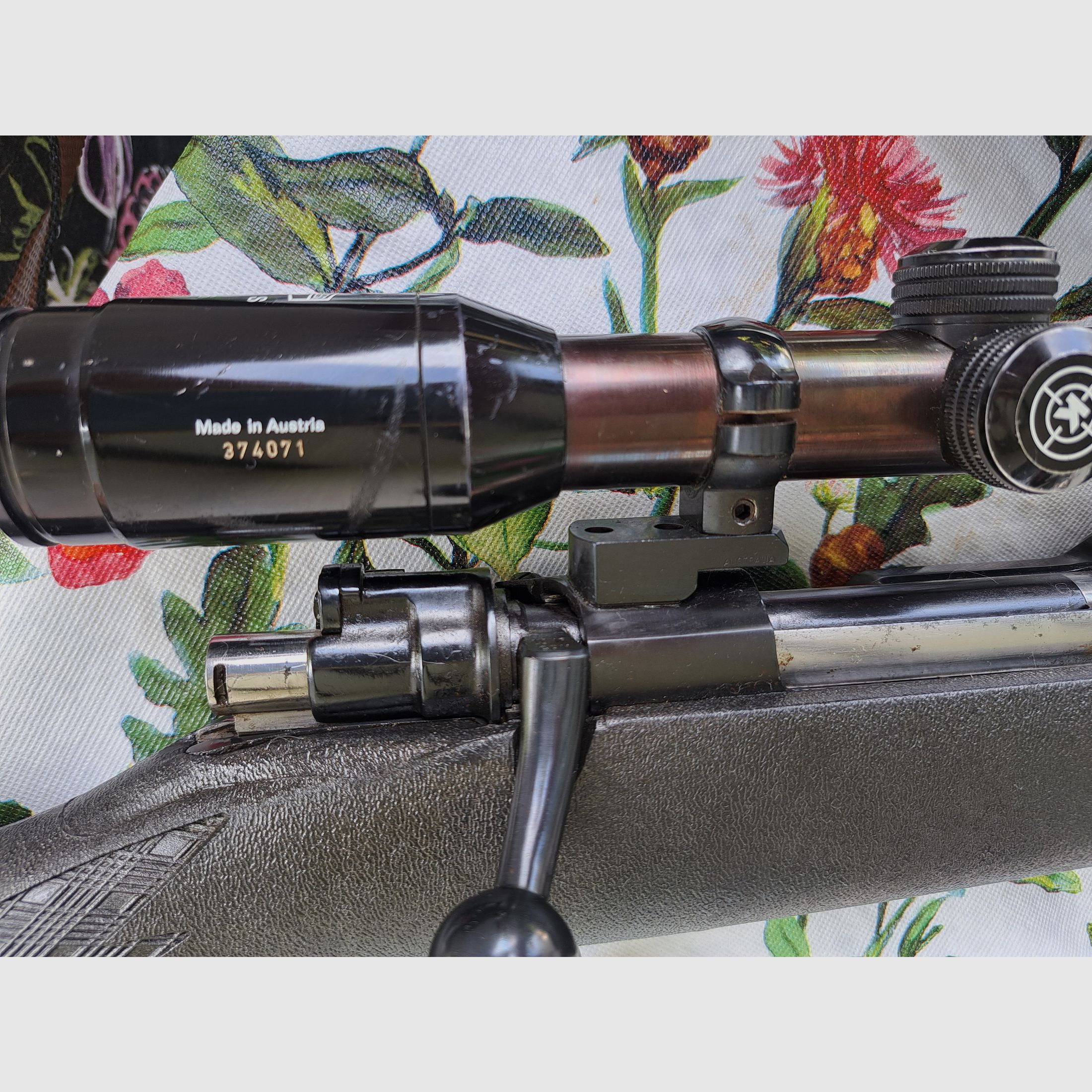 Mauser de chasse 8 x 57 IS métrique avec lunette de visée Helia S 8 x 56 Kahles Vienne ainsi que sangle de transport