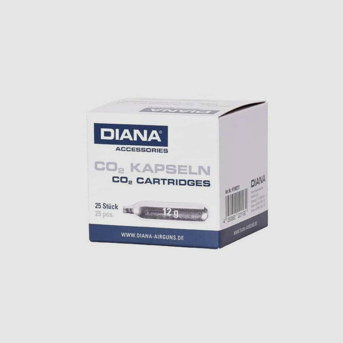 Diana CO₂-Patronen 12 Gramm (25 Stk.)