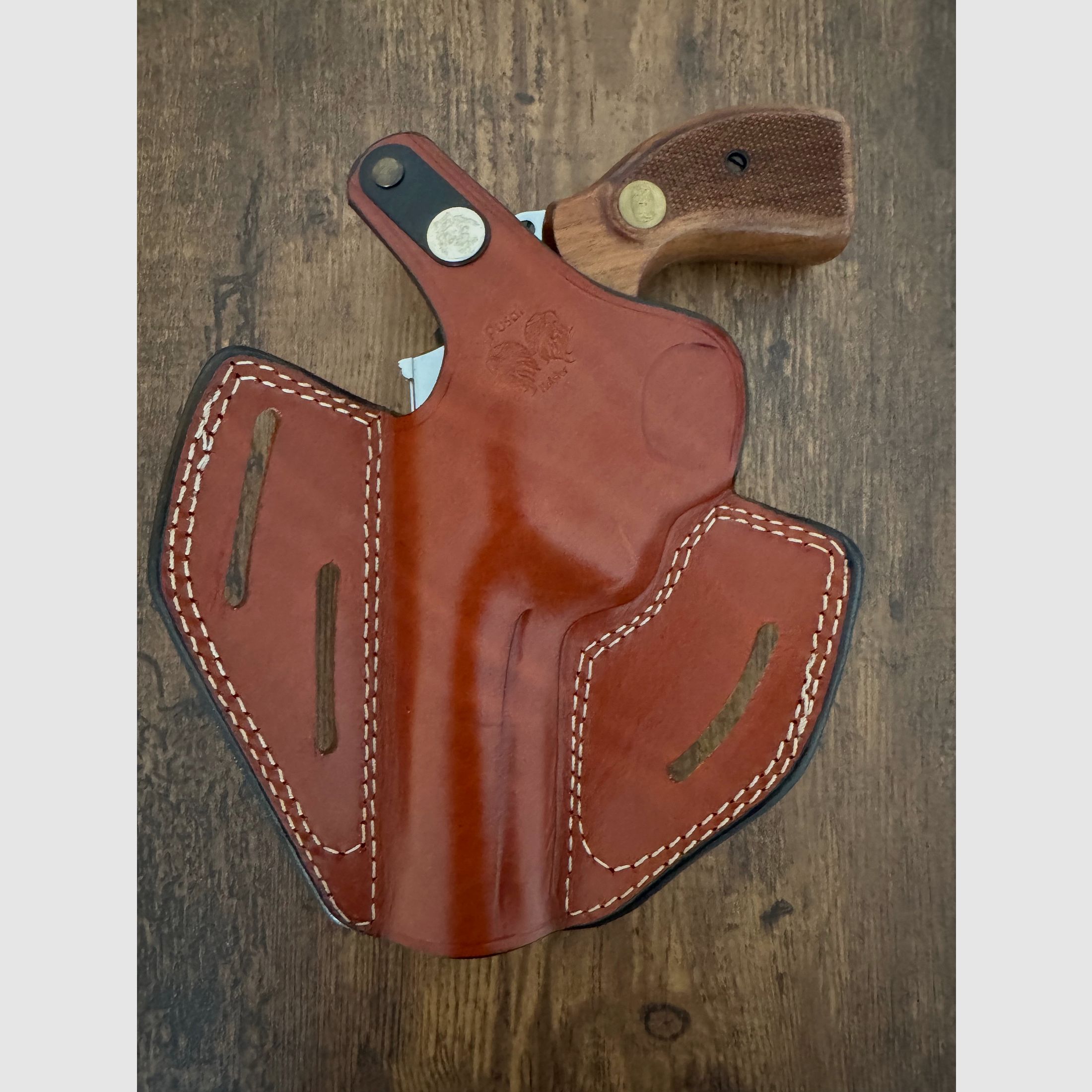 Mauser L100 9mm Chrom Rarytas! Z skórzanym dopasowanym kaburą