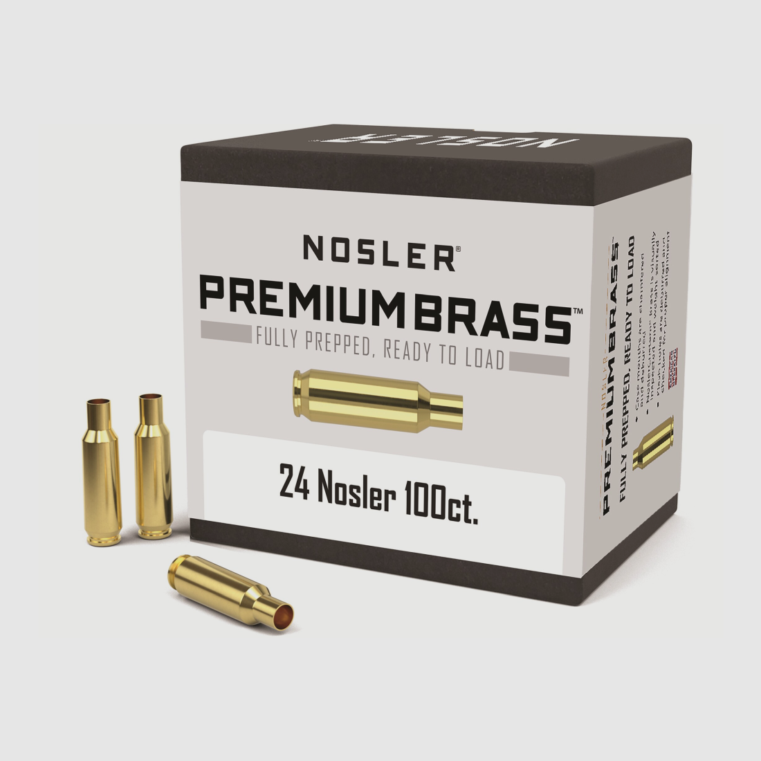 Nosler Hülsen .24 Nosler. 100 Stück
