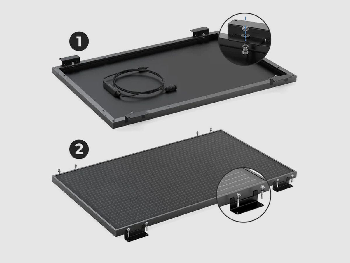 EcoFlow-Befestigungen für starre Solarpanels, Bild 2 von 4