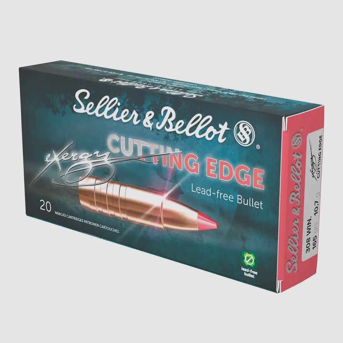 Sellier & Bellot eXergy sans plomb 10,7g/165grs - 20 pcs.