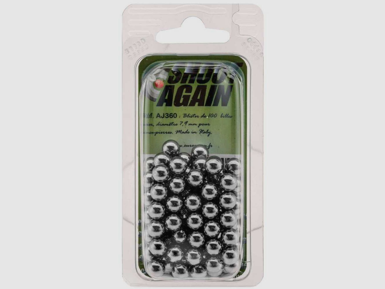 100 Stahlkugeln - 7,9 mm.