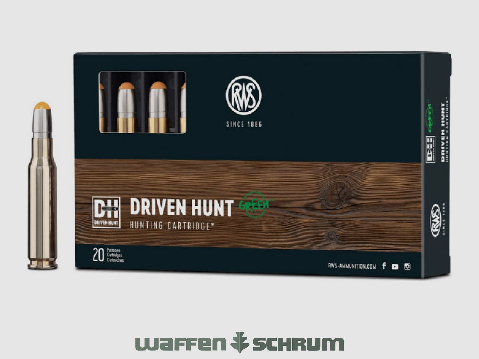 RWS Driven Hunt 10.7g - 165gr .300WinMag