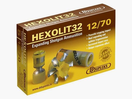 Balles Dupleks Hexolit 32 - Cal. 12/70 Par 1