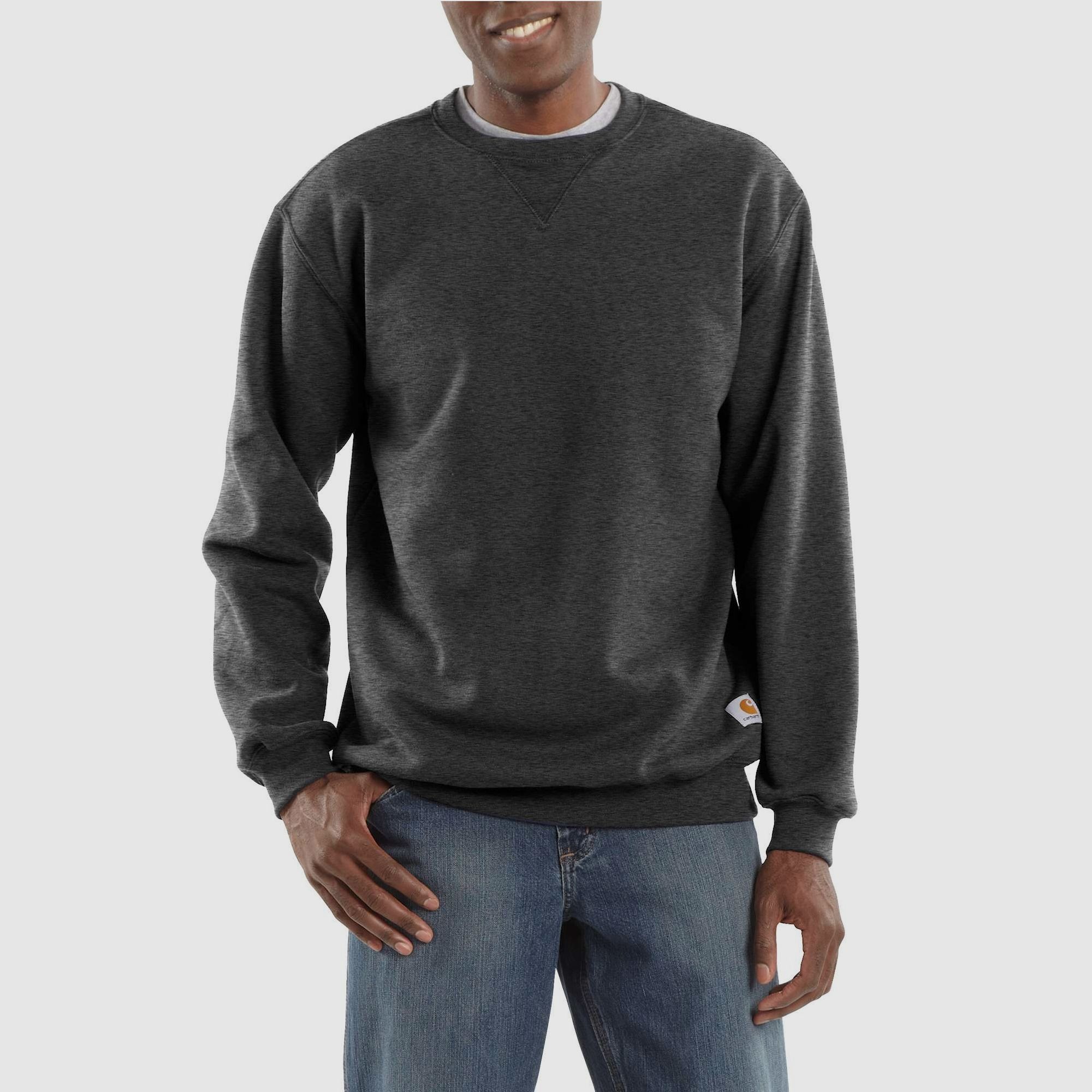 Carhartt Midweight Crewneck Sweatshirt Uomo Carbon Heather XL