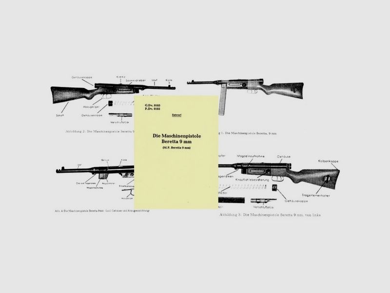 Nachdruck der BGS-Dienstvorschrift zur Beretta MP 9 mm