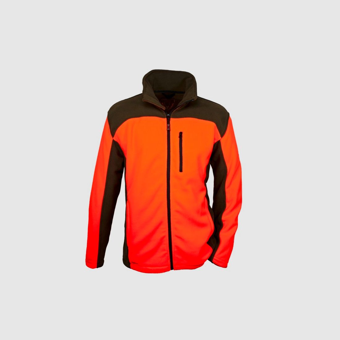 Signal Fleecejacke - orange/grün