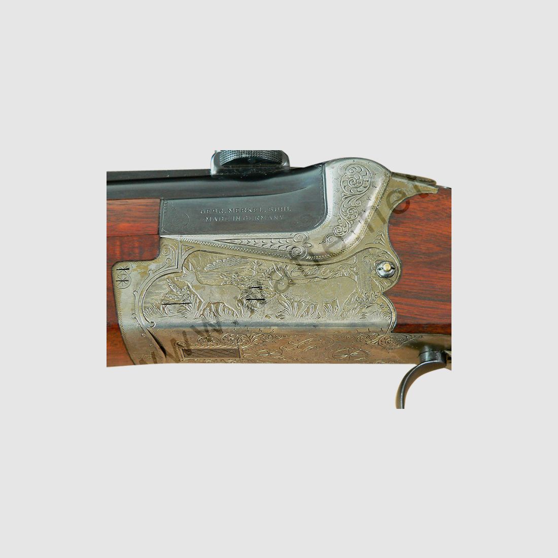 Double-barreled rifle Merkel Mod. 211e with WL, caliber .30-06, 16/70