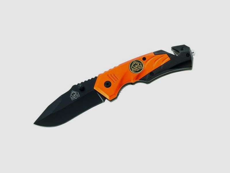 PUMA Einhandmesser Rettungsmesser TEC orange-schw 8,2 cm 420 Stahl