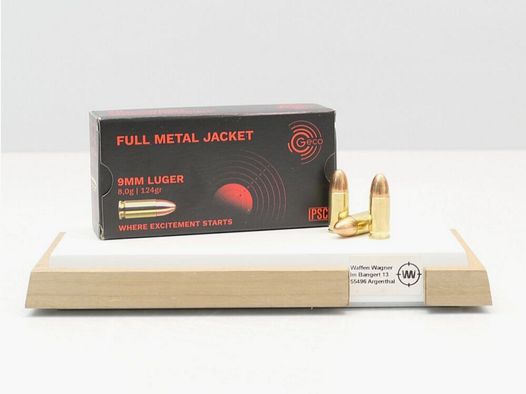 Geco VM 8.0g/124grs at 50 9MM LUGER