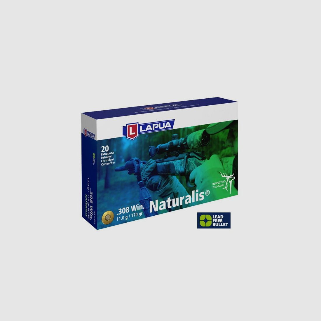 Lapua .308 Naturalis L.R. 170 gr. - 20 pcs.