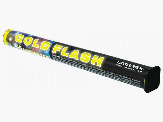 PYRO GOLD FLASH - 10 SHOTS - 15 MM