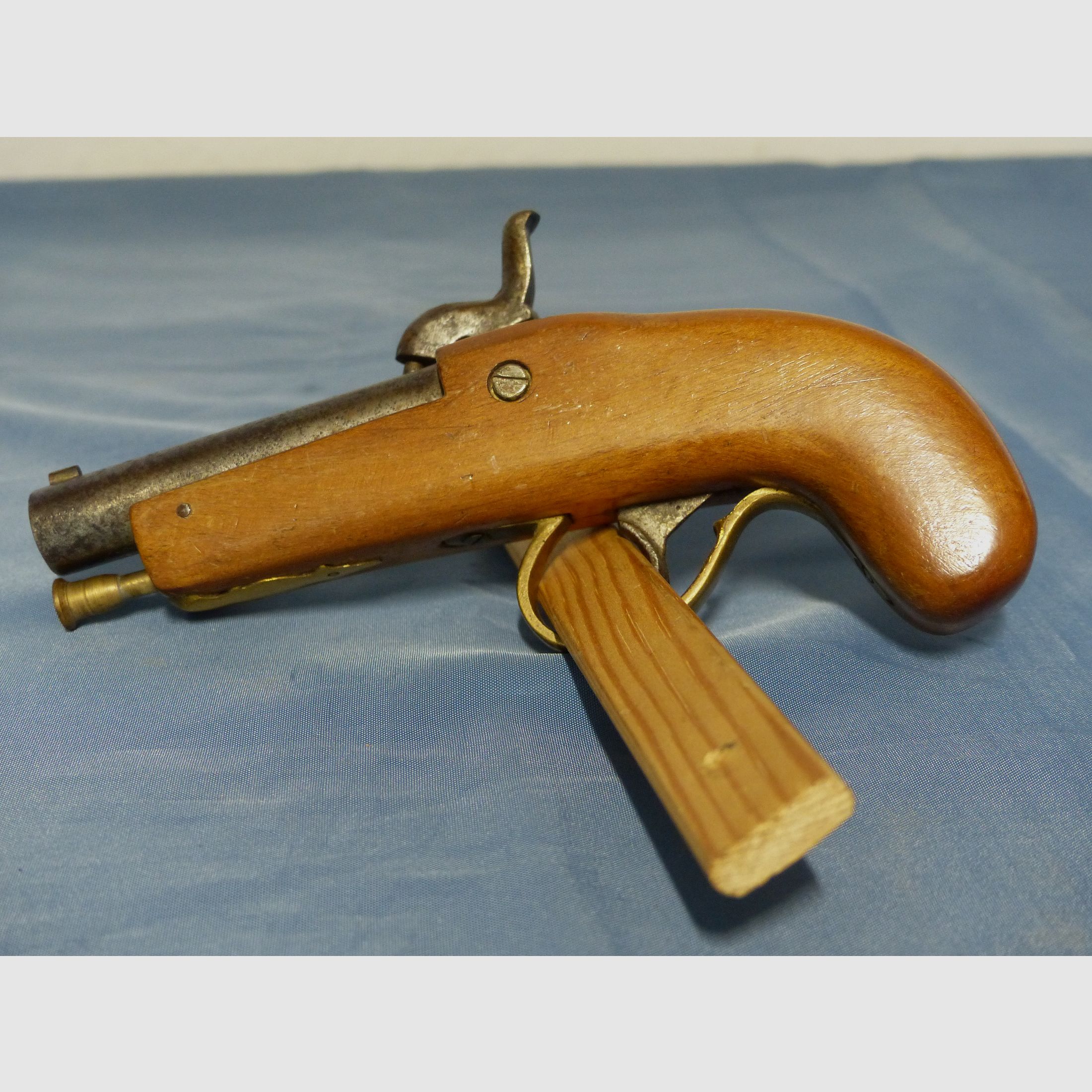 Vorderlader Perkussion Pistole Derringer antik vintage