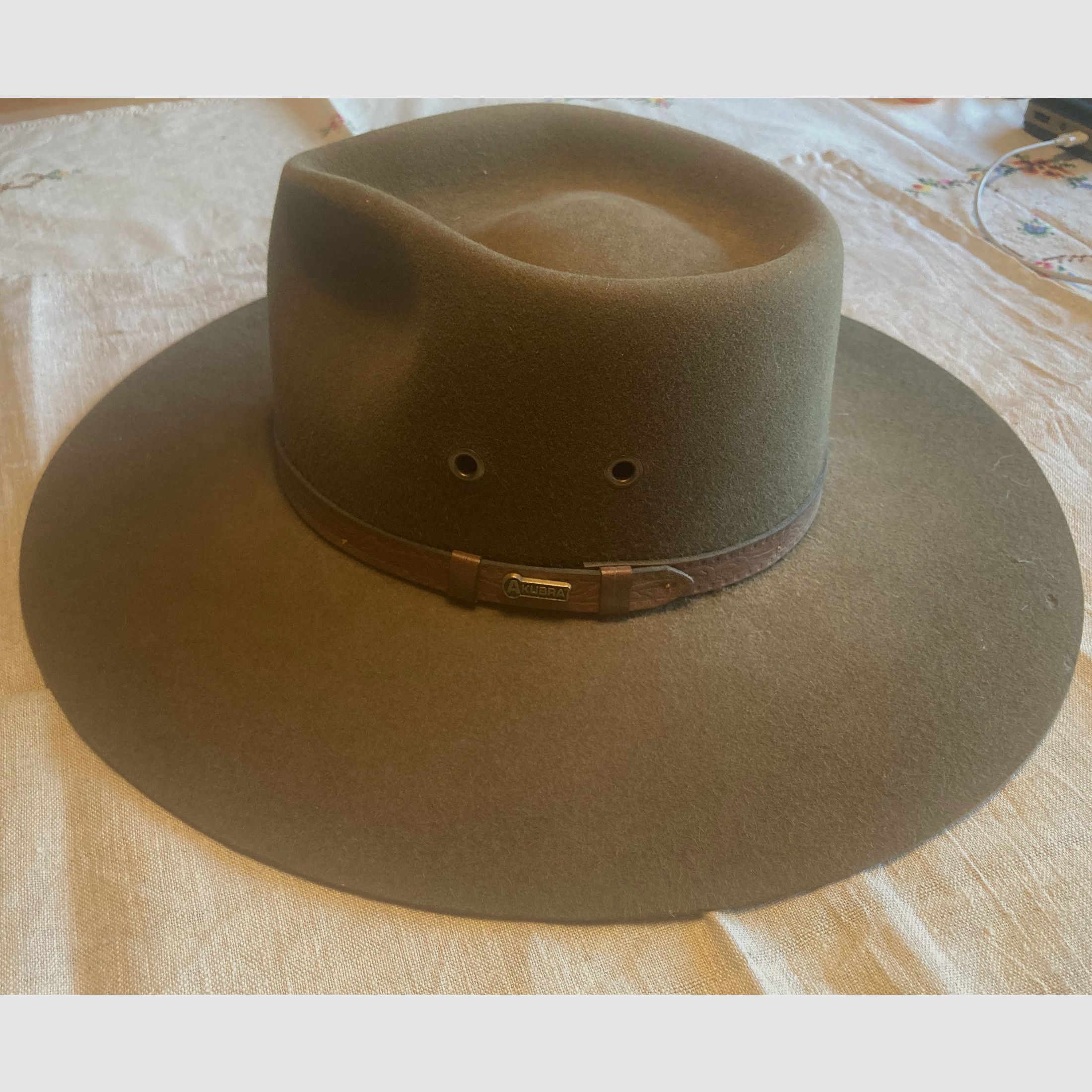 Filzhut der Marke Akubra aus Australien, neuwertig