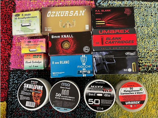 8mm Platzpatronen Sammlung