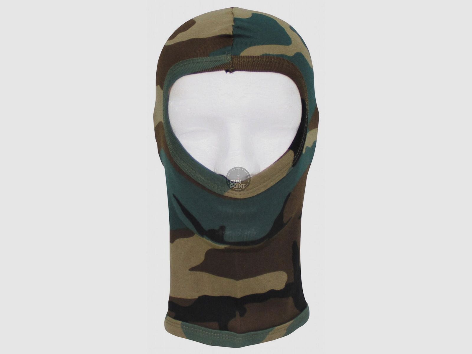 Balaclava, 1-Loch, dünn,woodland, 100 % Baumwolle