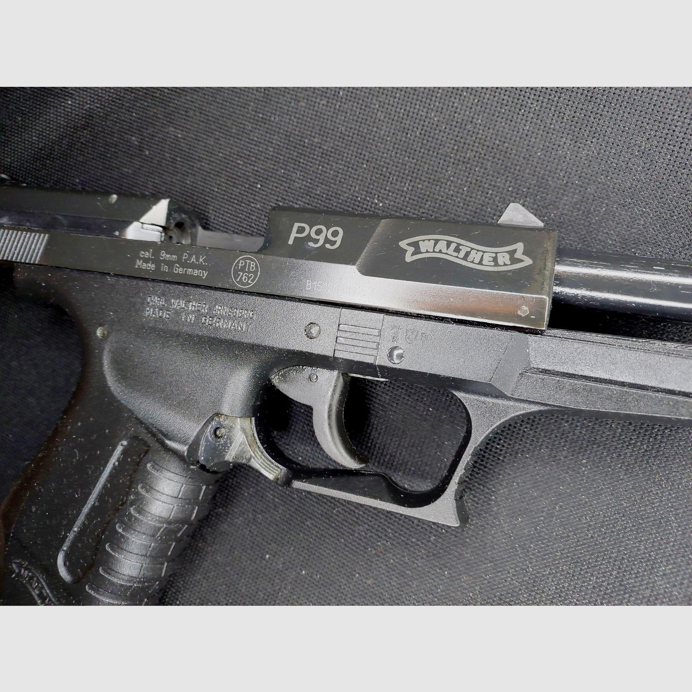 Walther P99 blank firing pistol 9mm P.A.K. (PTB 762) P 99