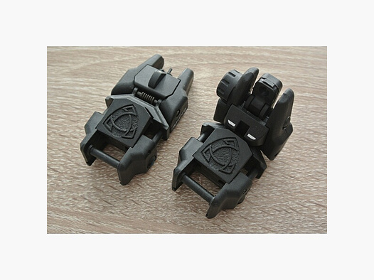 Rhino Rear Sight APS Front Sight Kimme und Korn Kunststoff  Airsoft