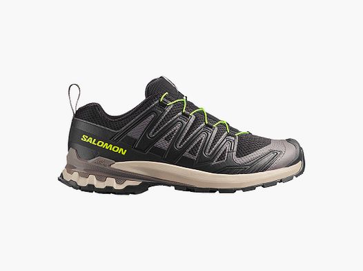 SALOMON – UOMO – XA PRO 3D V9 Black Dark / Gull Gray / Acid Lime