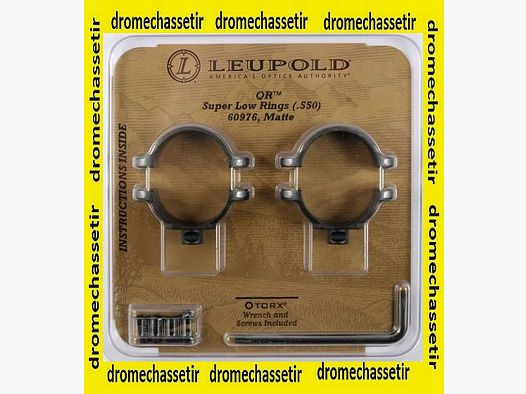 Set van 2 Leupold QR stalen ringen, SUPER Laag diameter 25,4mm, ref 60976