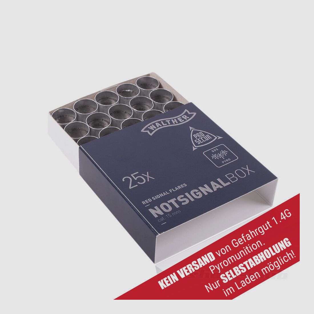 Walther Walther Caja de señal de emergencia - 25 estrellas de señal - Calibre 15mm