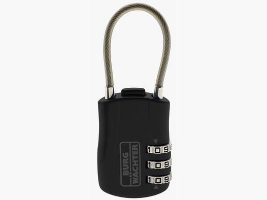 Burg Wächter Verstellbares Zahlenschloss Combi Lock 73 mit Bügeldraht schwarz
