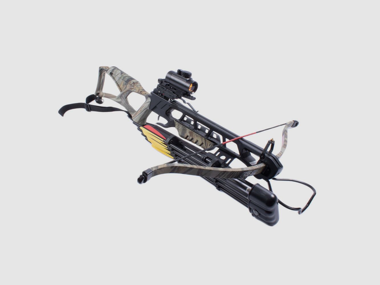 Man Kung Recurve Anaconda 175 lbs Camo SET - Quiver, Pijlen, RedDot