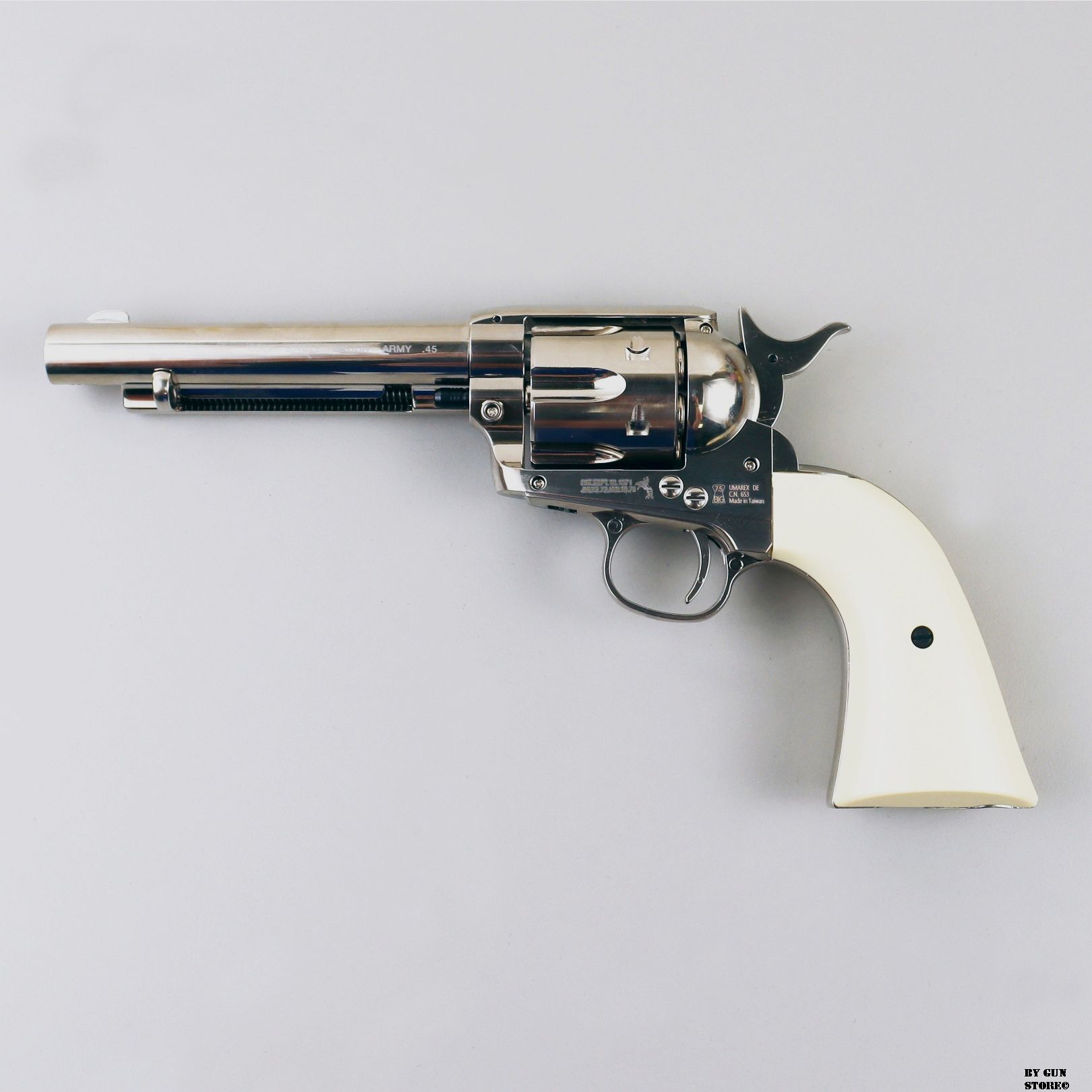 Revolver UMAREX COLT SAA 45 PEACEMAKER CO2 PELLETS NICHELATA -7,5J CAL. 4,5 C.N. 653, Bild 1 von 3