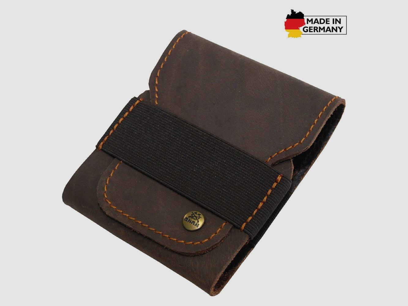 AKAH Patronenetui aus Büffelleder mit Pullup-Effekt