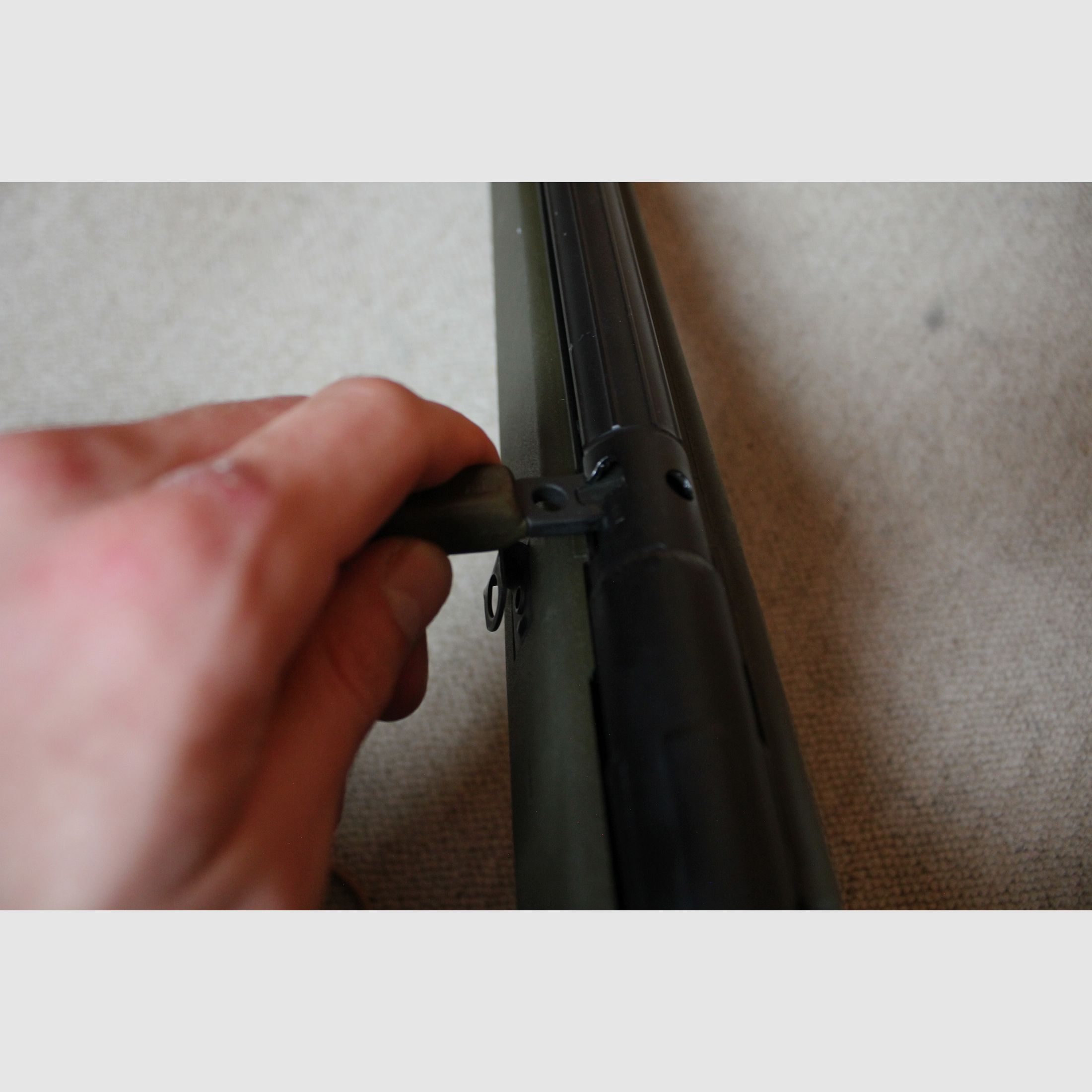 H&K Co2 G3 von Umarex / VFC Ausführung G3A4 mit Original G3 Griff, Ladehebel, Schubschaft und Trapez Handschutz  // GBB 6mm BB / Vega Force Company