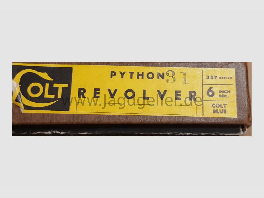Revolver Colt Python 357 Magnum 6" aus 1972