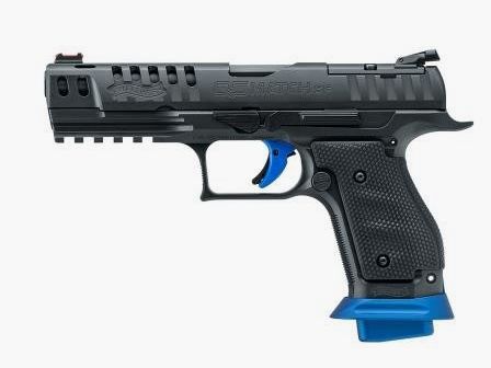 Walther Q5 Match SF Champion 9mm Luger, 3x 17 Schuss Magazine,blau