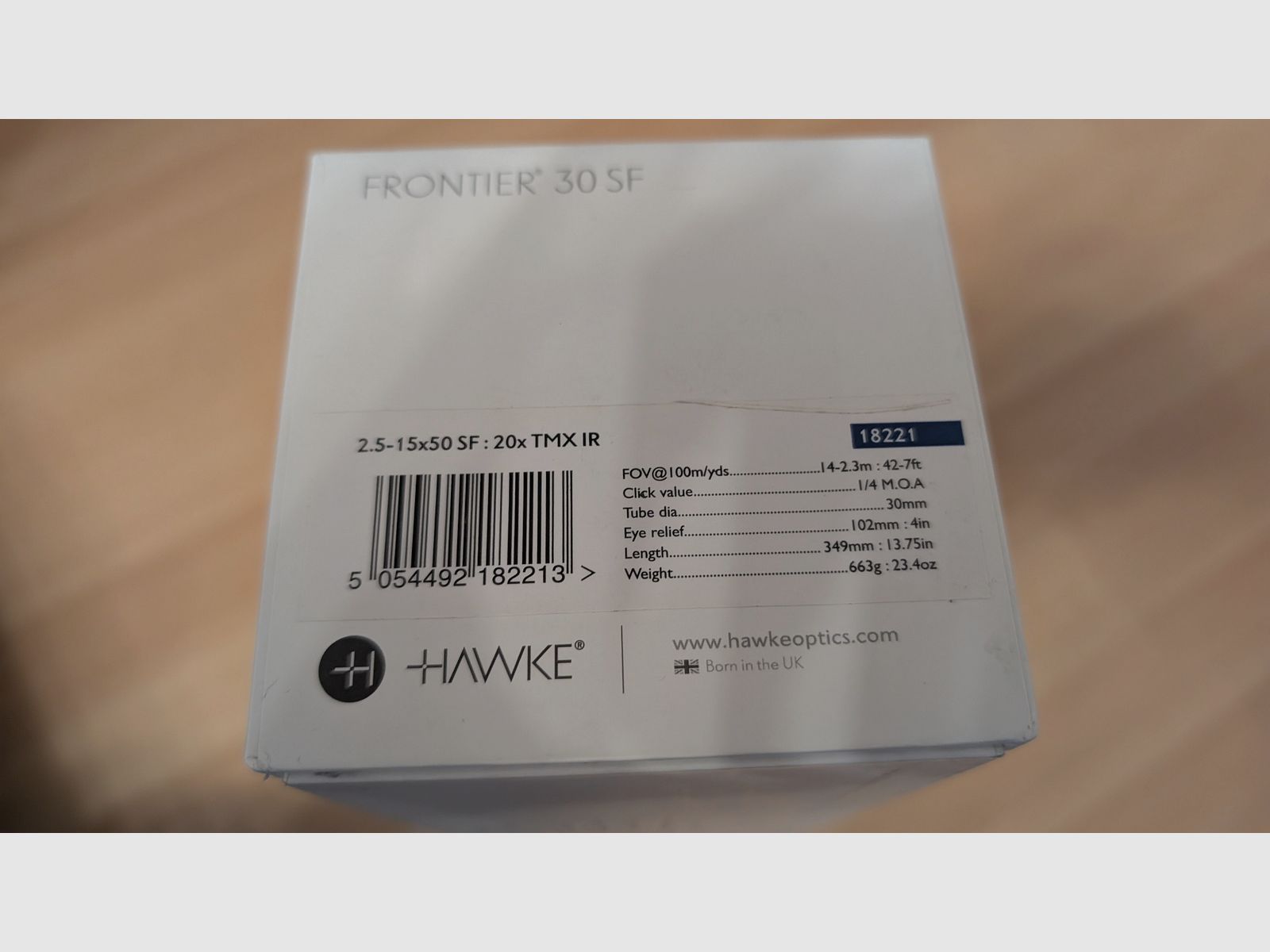 Hawke Frontier 30 SF 2,5-15x50 SF : 20x TMX IR