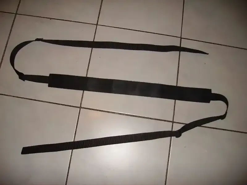 Black Kommando rifle/gun sling, polyester, 47mm padding, black