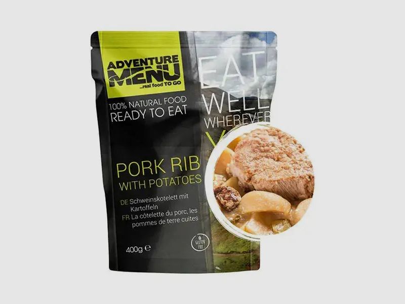 Adventure Menu Adventure Menu Schweinskotelett mit Kartoffeln