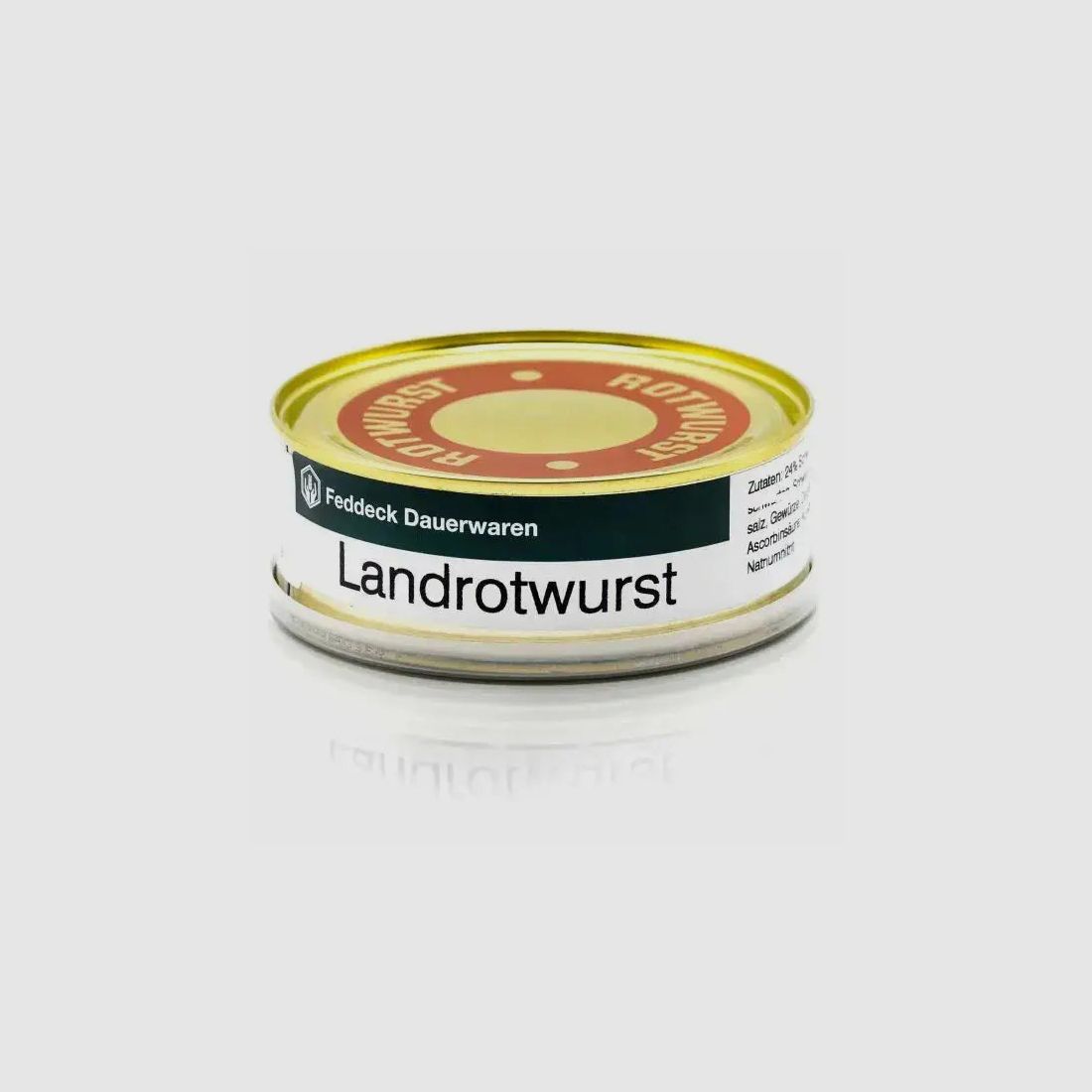 Feddeck Dauerwaren Dosenwurst Landrotwurst 200 g