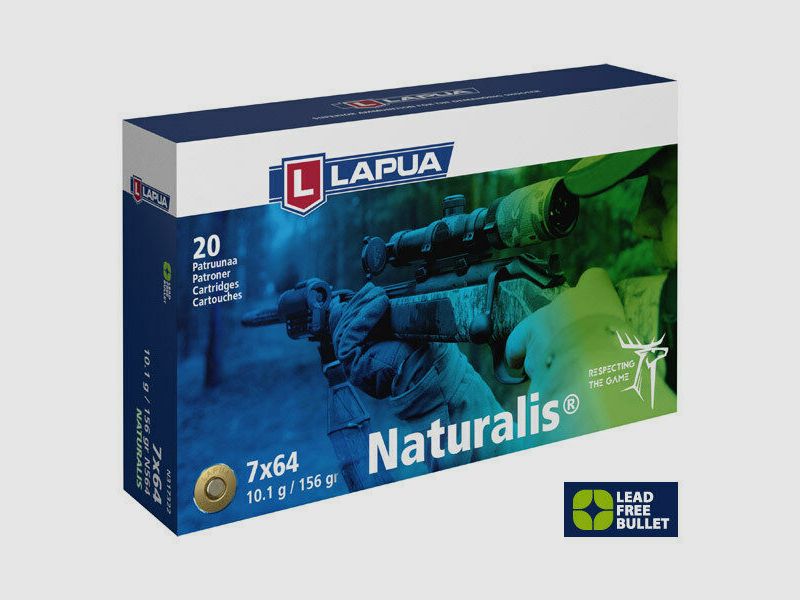 Lapua Naturalis 10.1g/156grs à20 7x65R