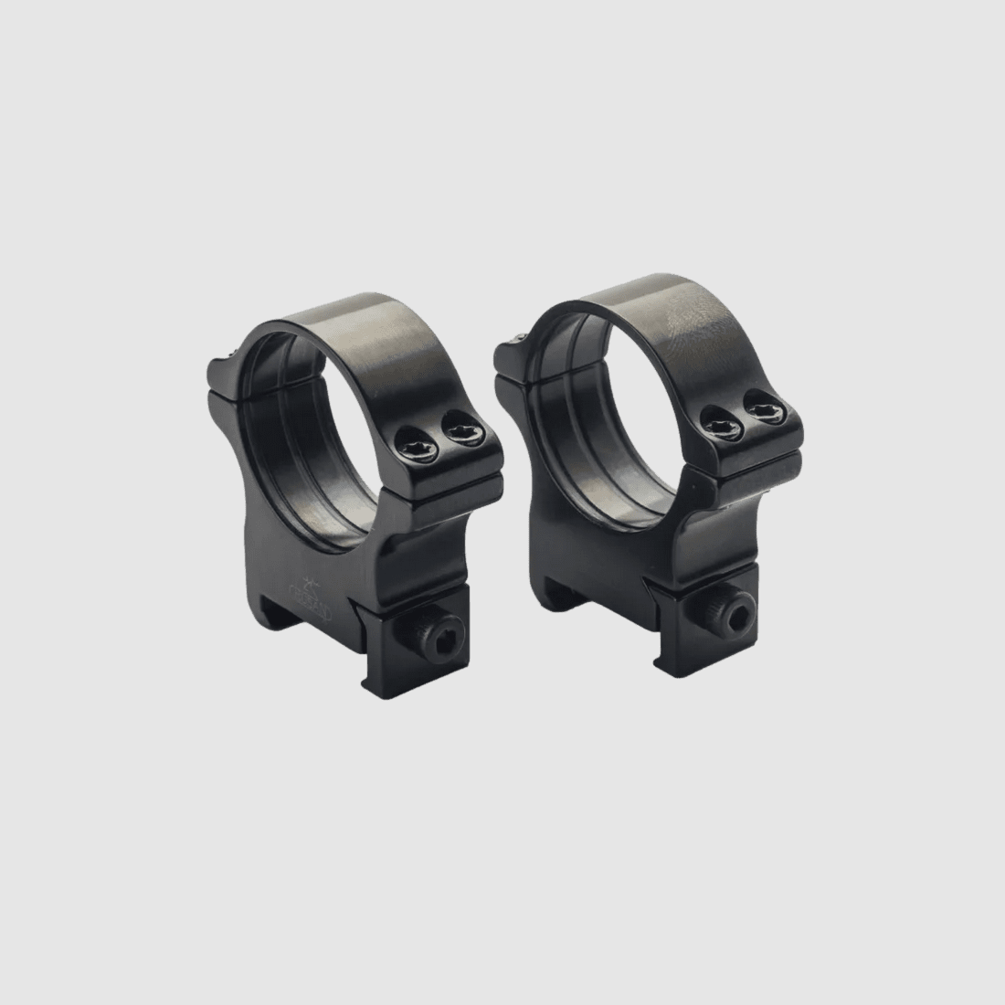 Rusan mounting rings for Picatinny rail with wing