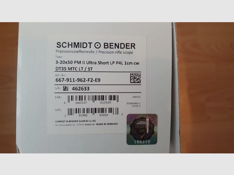 Schmidt & Bender 3-20X50 PM II