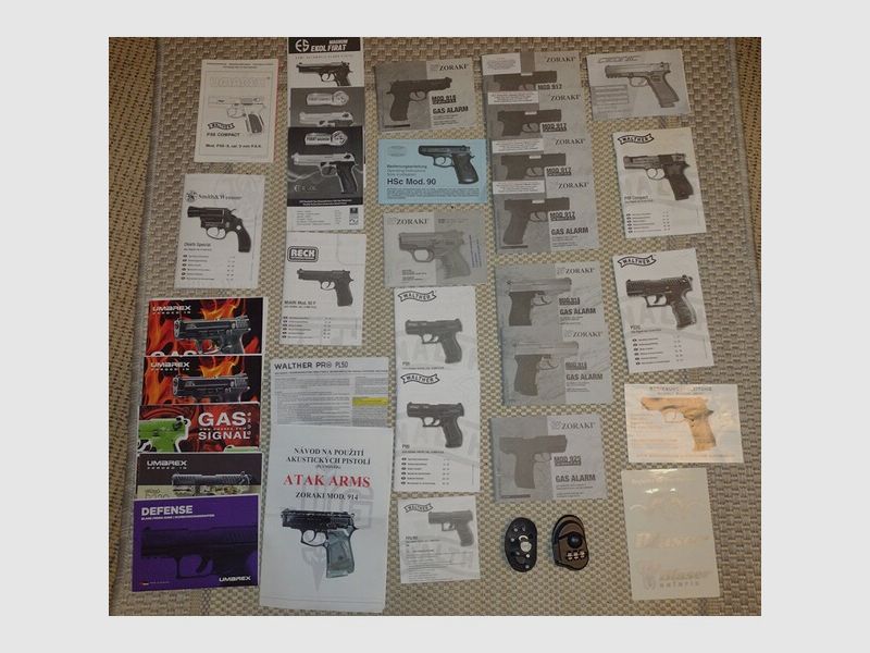 Zoraki, Walther, usw + Extras Bedienungsanleitung