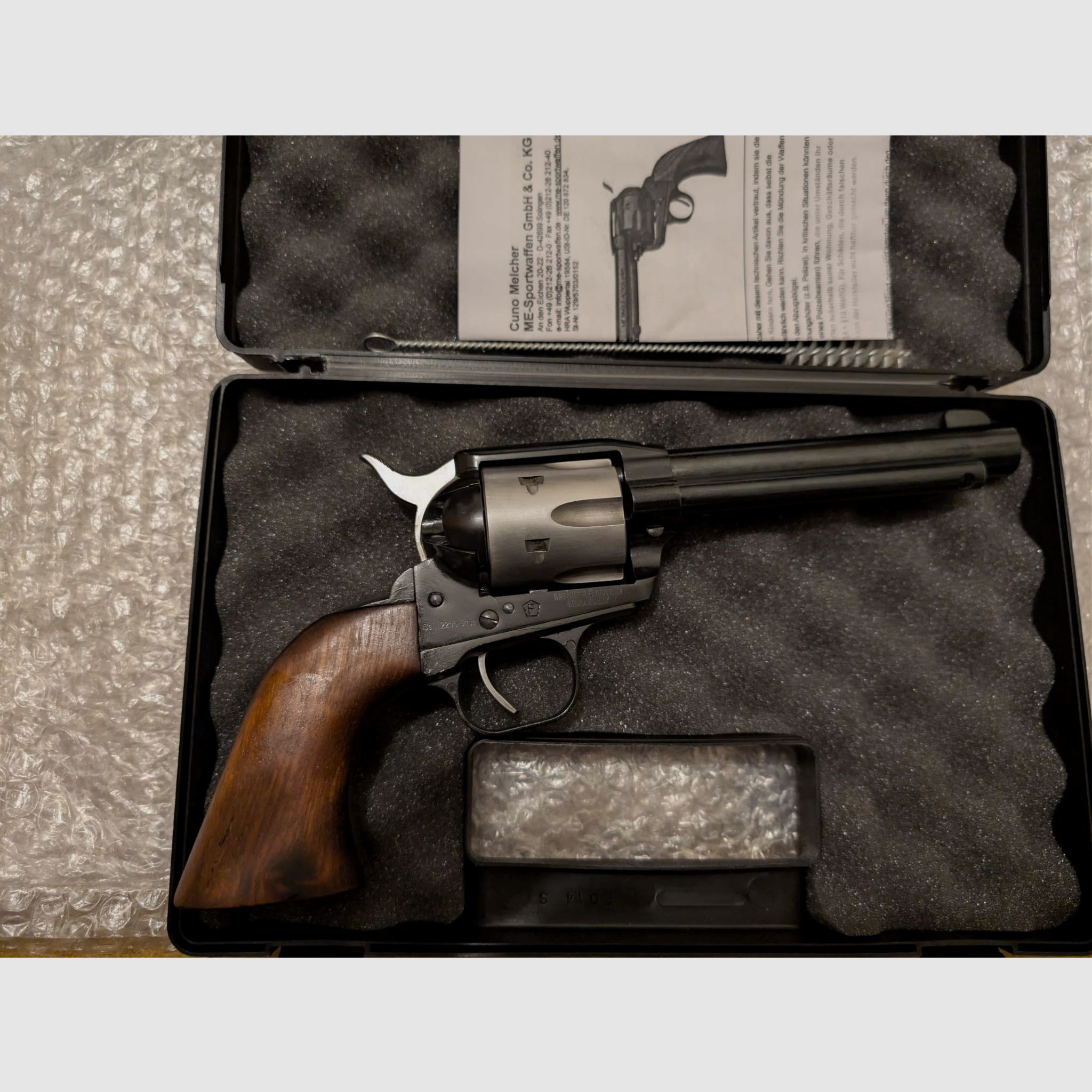 Weihrauch / ME Single Action Army Western LEP Revolver | Cal. 5,5 mm / .22 | Sonderedition mit entnehmbarer Trommel zur Wartung.