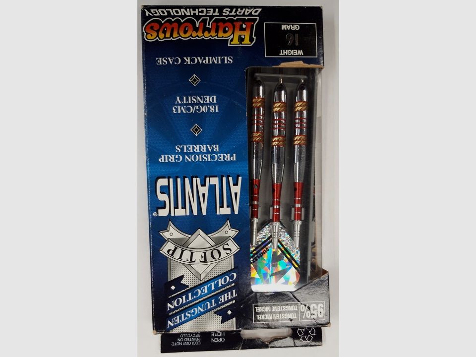 Harrows-Darts-Technology Atlantis Soft 16g. Dart & Zubehör