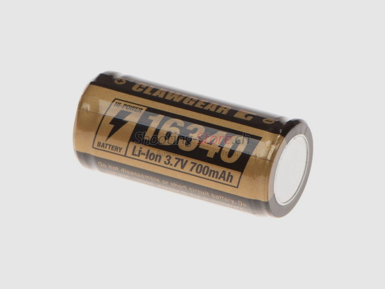 Clawgear 16340 Battery 3.7V 700mAh Black