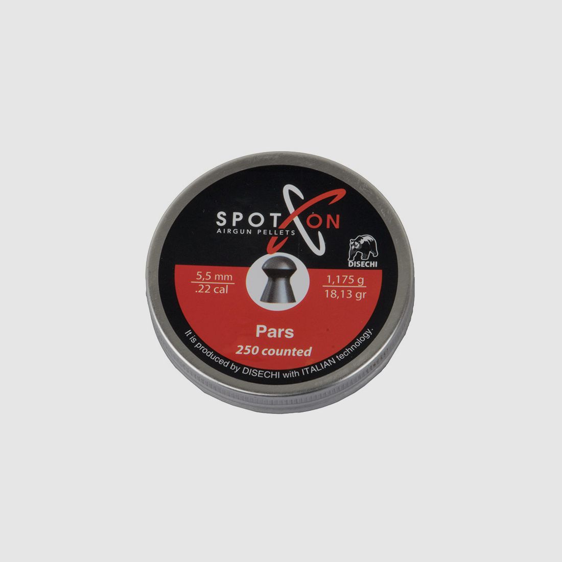 Rundkopf Diabolos Spoton Pars Kaliber 5,5 mm 1,175 g glatt 250 StĂĽck